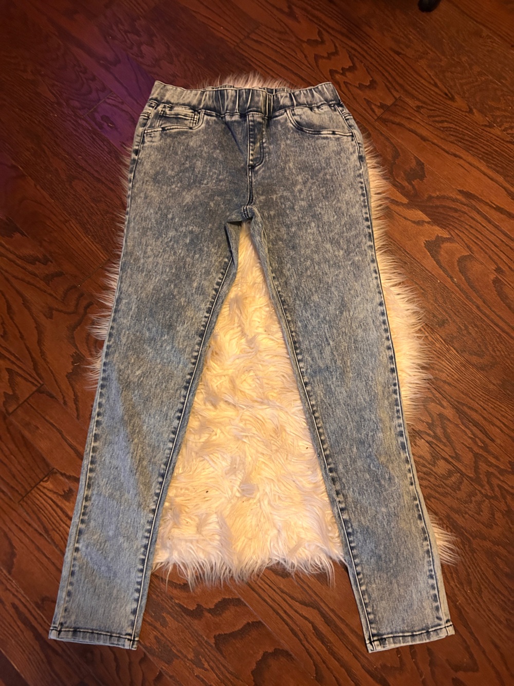 Hybrid Light Blue Acid Wash Women’s Jeans